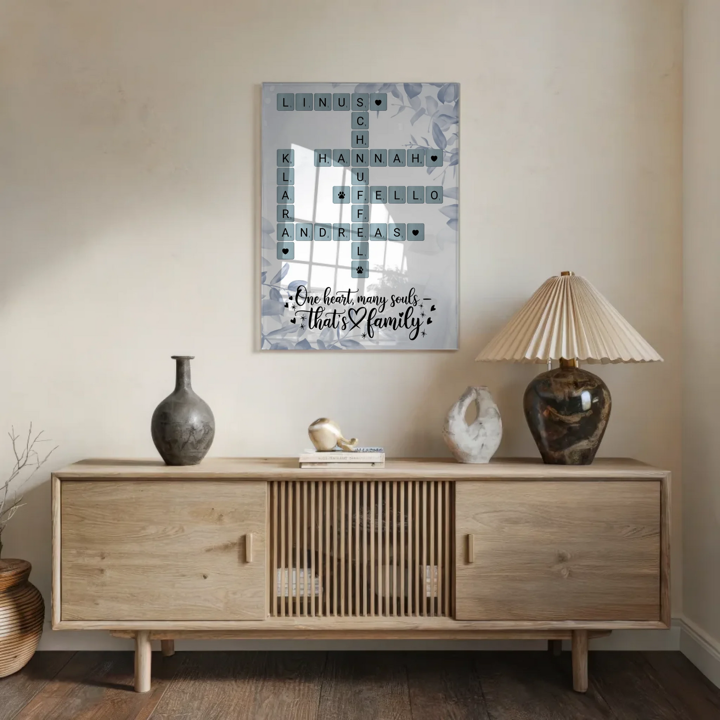 Familien Acrylglas Bild That is Family Kreuzworträtsel