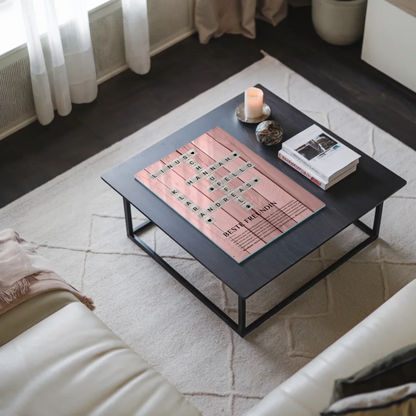 Personalisierte Acrylglas Foto Poster Beste Freundin Definition Kreuzworträtsel