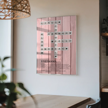 Personalisierte Acrylglas Foto Poster Definition Stiefmama