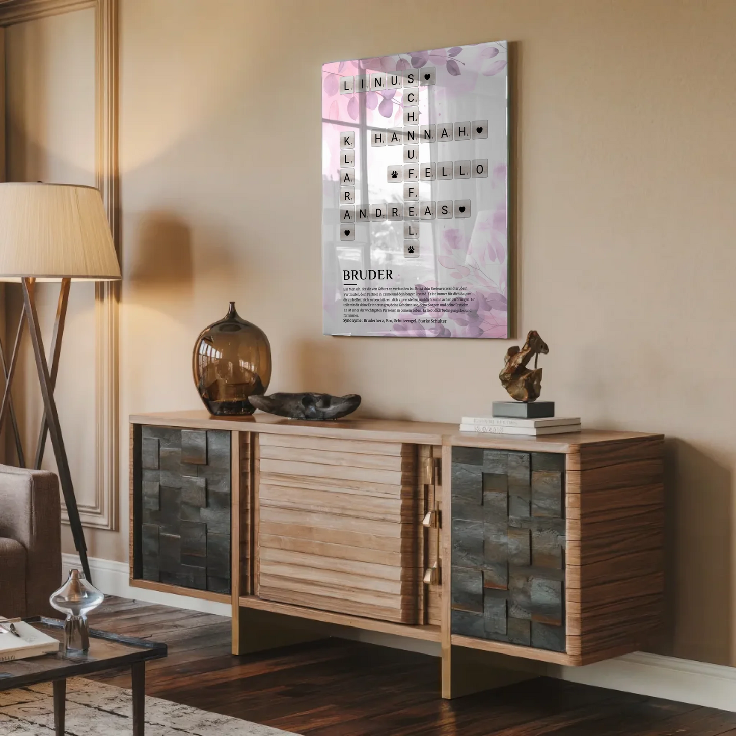 Personalisierte Acrylglas Foto Poster Definition Bruder