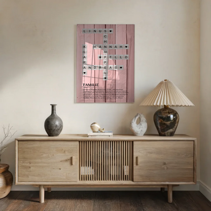 Personalisierte Acrylglas Foto Poster Definition Familie