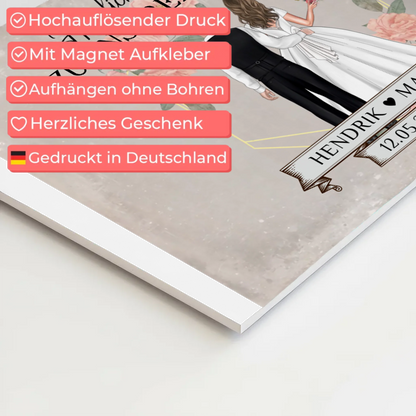 Fotoboard Hochzeit Herzlich Willkommen Vintage Design