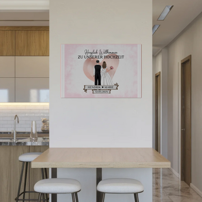 Willkommensschild Hochzeit Blüten Fotoboard Geschenkideen