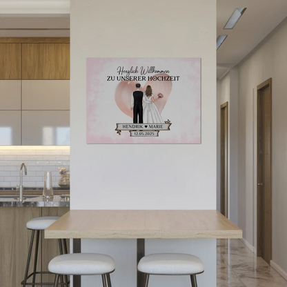 Willkommensschild Hochzeit Blüten Fotoboard Geschenkideen