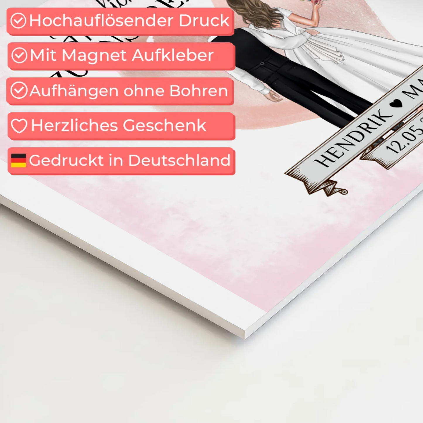 Willkommensschild Hochzeit Blüten Fotoboard Geschenkideen