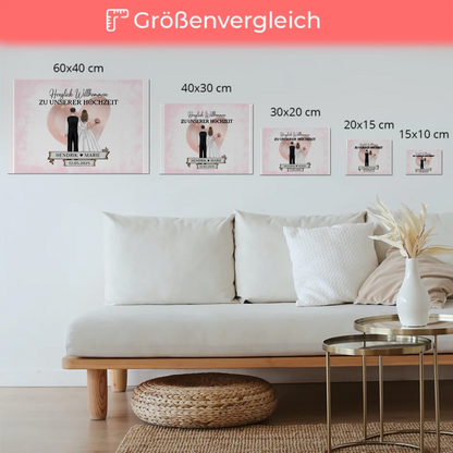Willkommensschild Hochzeit Blüten Fotoboard Geschenkideen