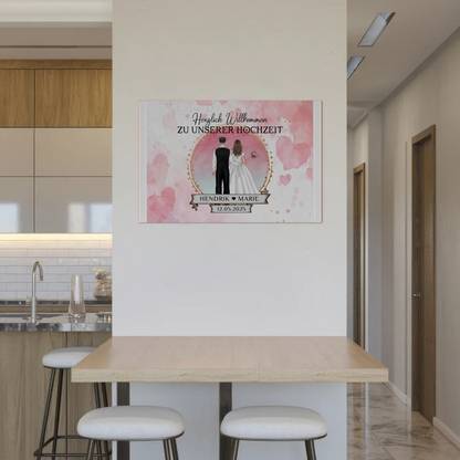 Willkommens Fotoboard Hochzeit Watercolor Geschenkideen