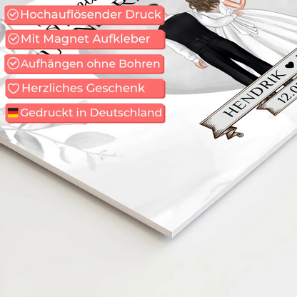 Fotoboard Hochzeit Herzlich Willkommen Eukalyptus Design