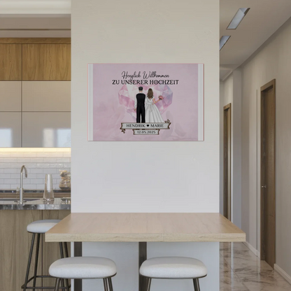 Hochzeit Willkommensschild Diamant Herz Fotoboard Geschenk
