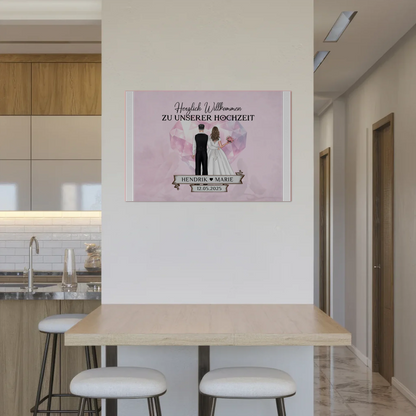 Hochzeit Willkommensschild Diamant Herz Fotoboard Geschenk