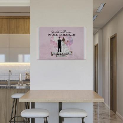 Hochzeit Willkommensschild Diamant Herz Fotoboard Geschenk
