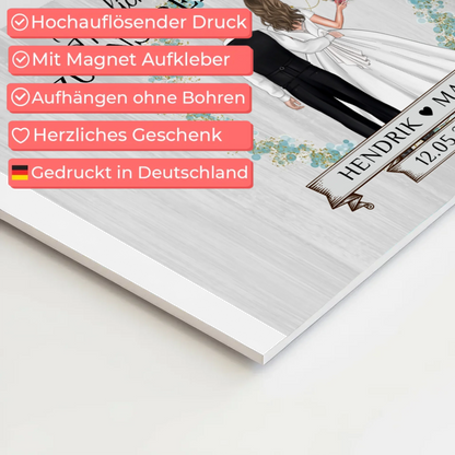 Fotoboard Hochzeit Herzlich Willkommen Holz Stil Namen