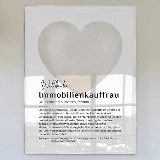 Acrylglas Bild Poster Definition Immobilienkauffrau Namen