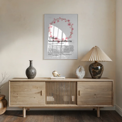 Acrylglas Bild Poster Definition Mediengestalterin Namen Geschenk