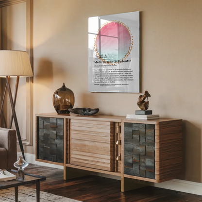 Acrylglas Bild Poster Definition Medizinische Assistentin mit Namen Geschenkidee