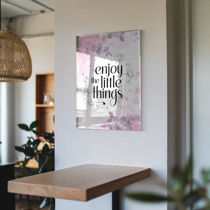 Bild Acrylglas Enjoy the Little Things Geschenkidee
