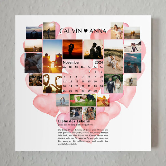 Magnetposter Fotoboard Fotocollage Definition Liebe