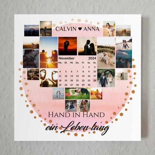 Magnetposter Fotoboard Fotocollage Hand In Hand Poster