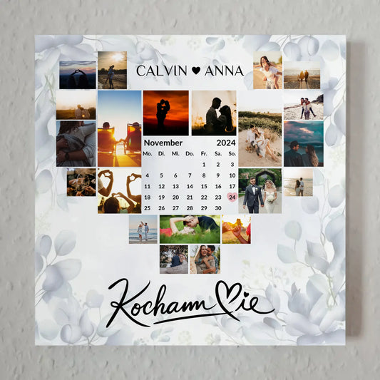 Magnetisches Fotoboard Fotocollage Kocham Cie Geschenk