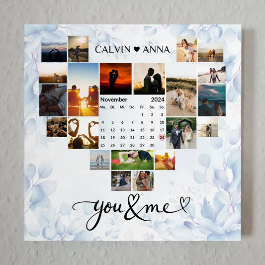 Magnetisches Fotoboard Fotocollage You Me Geschenk