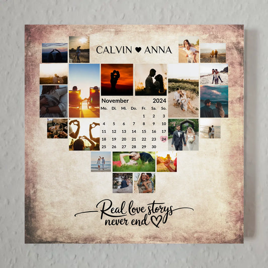 Fotoboard Poster Magnetisch Fotocollage Real Love Storys