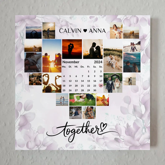 Magnet Poster Fotocollage Together - Personalisiertes Geschenk