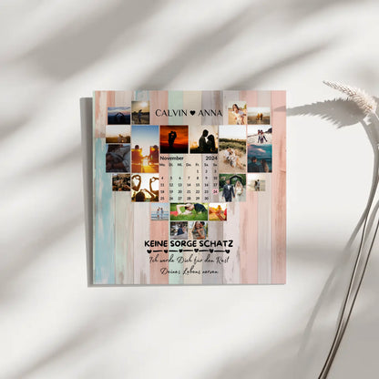 Poster Magnetisch Fotocollage Keine Sorge Schatz Geschenk