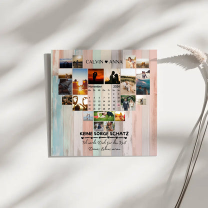 Poster Magnetisch Fotocollage Keine Sorge Schatz Geschenk