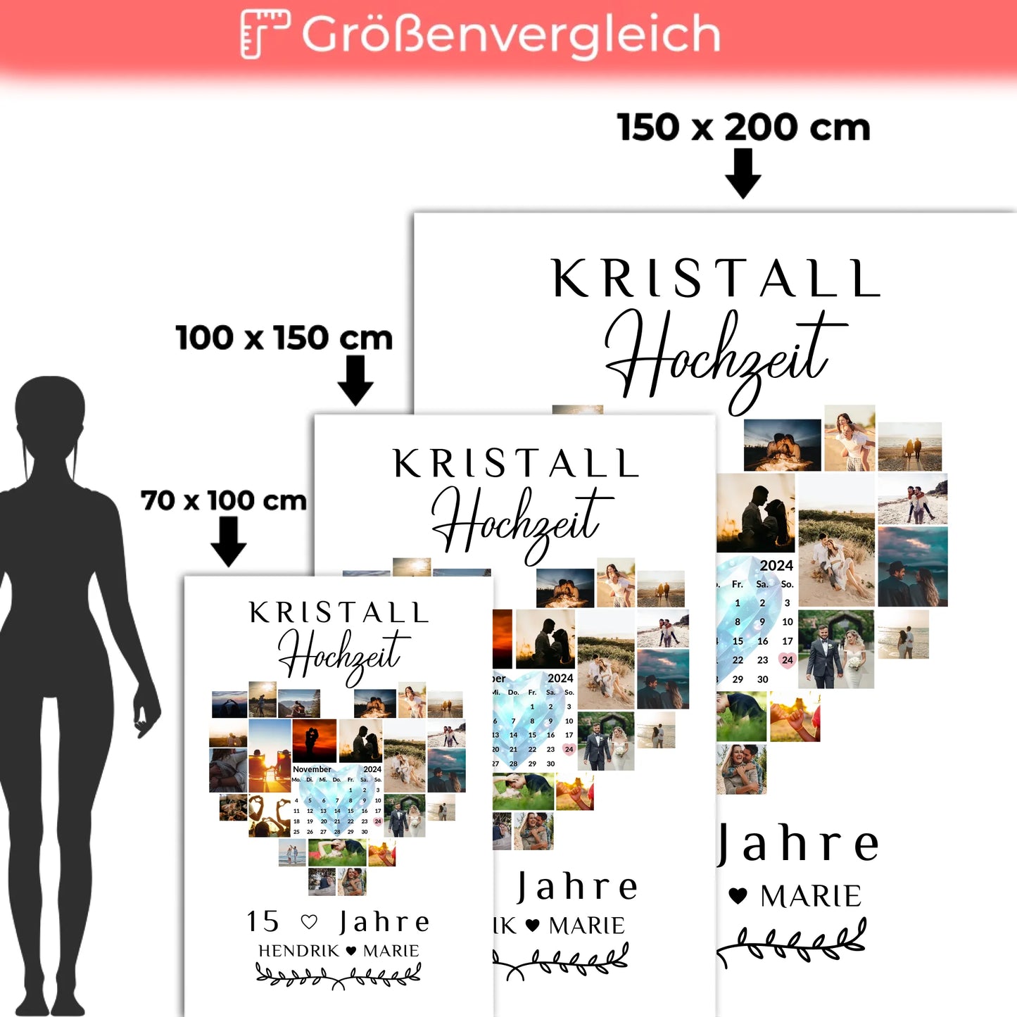 Decke Mit Foto - Geschenk zum 15. Hochzeitstag