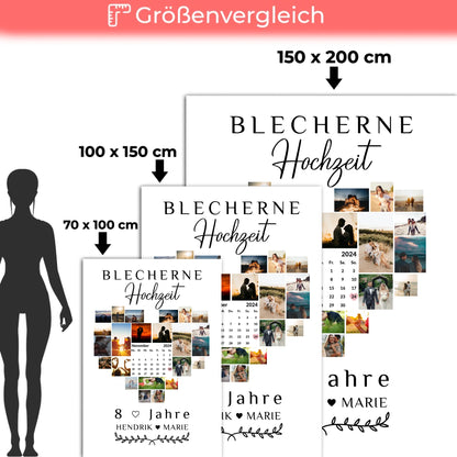 Kuscheldecke Mit Foto 8 Hochzeitstag Geschenk Blecherne Hochzeit