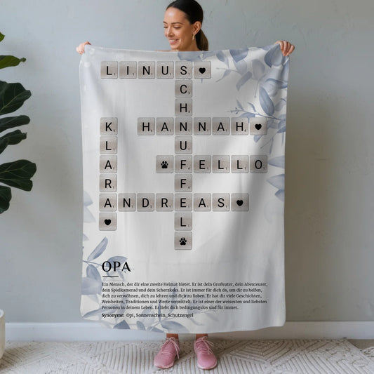Personalisierte Kuscheldecke Foto Acrylglas Poster Puzzle