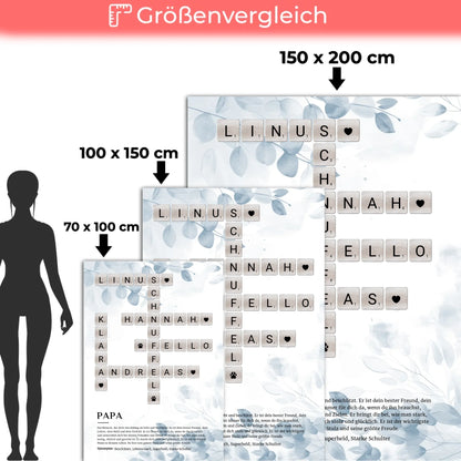 Foto Auf Decke Personalisiert Acrylglas Bild Poster Kreuzworträtsel