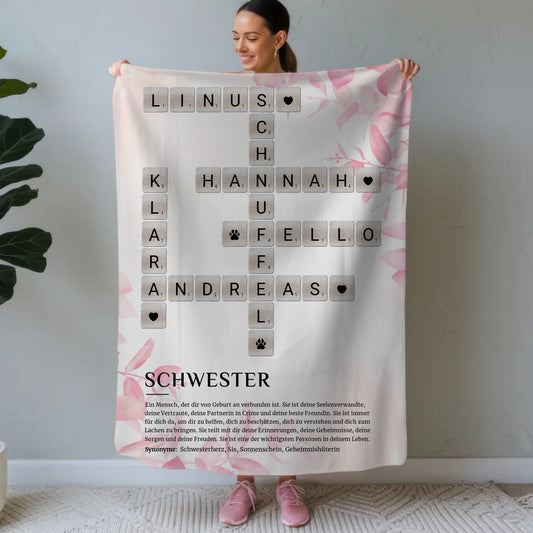 Foto Auf Decke Personalisiert Acrylglas Poster Kreuzworträtsel