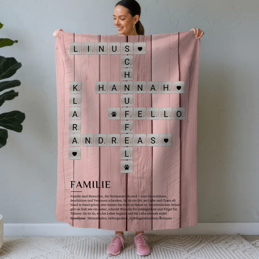 Decke Mit Foto Definition Familie Kreuzworträtsel Geschenk