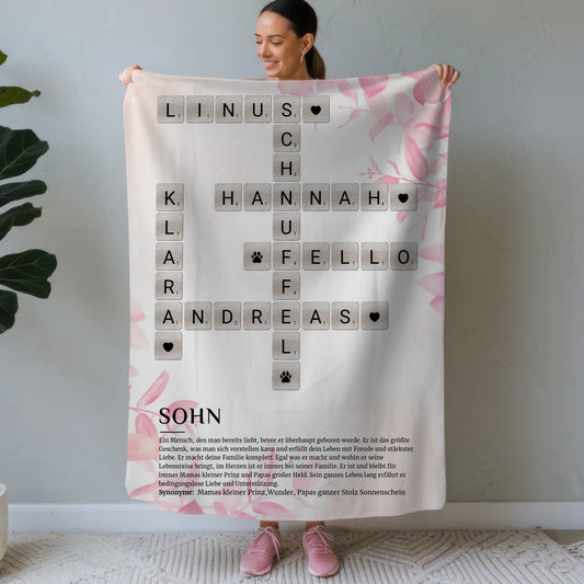 Kuscheldecke Personalisiert Definition Sohn Kreuzworträtsel