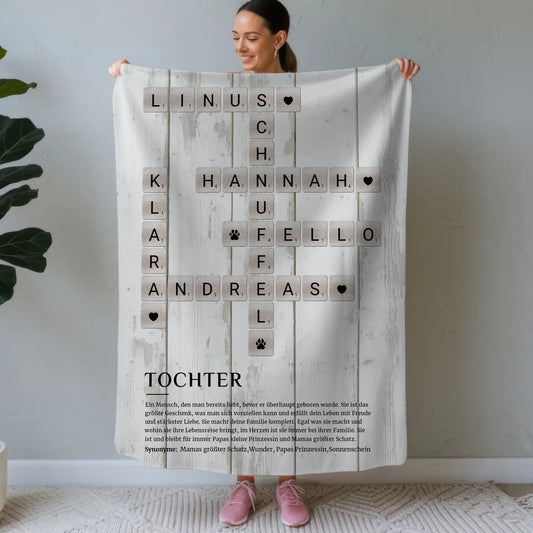 Kuscheldecke Personalisiert Definition Tochter Kreuzworträtsel