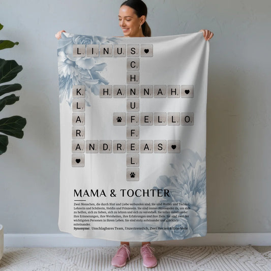Kuscheldecke Personalisiert Definition Mama Tochter Kreuzworträtsel