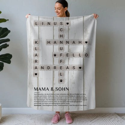 Fotodecke Definition Mama Sohn Kreuzworträtsel Geschenk