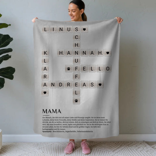 Kuscheldecke Mit Foto Definition Mama Kreuzworträtsel