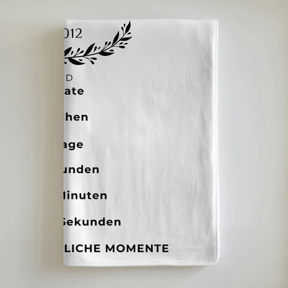 Fotodecke zum 13. Hochzeitstag Geschenk Veilchenhochzeit