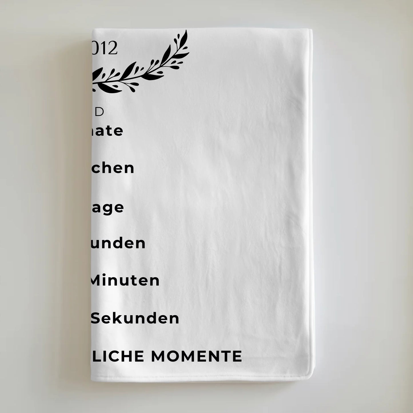 Personalisierte Kuscheldecke zum 55. Hochzeitstag Geschenk