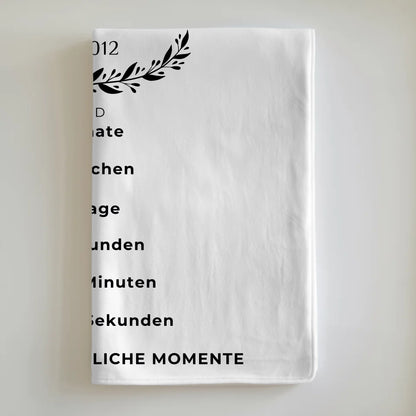 Kuscheldecke Mit Foto zum 20 Hochzeitstag Porzellanhochzeit Geschenk