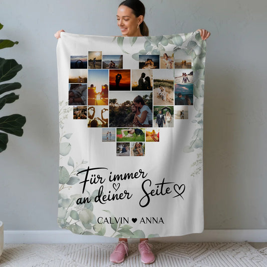 Decke Mit Foto Fotocollage Für Immer An Deiner Seite