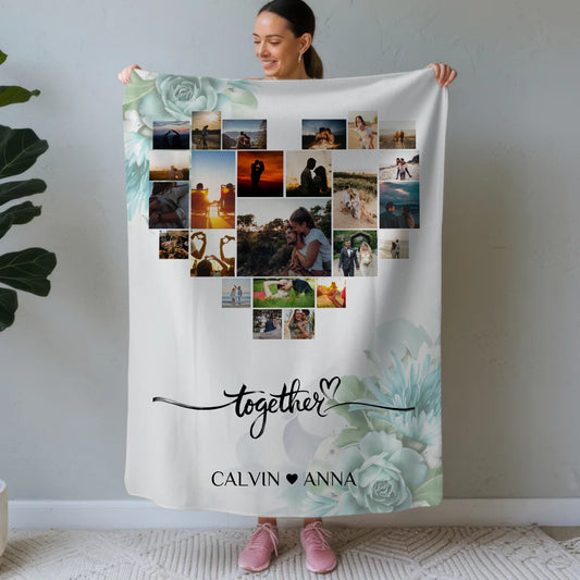 Decke Personalisiert Fotocollage Together Geschenkideen