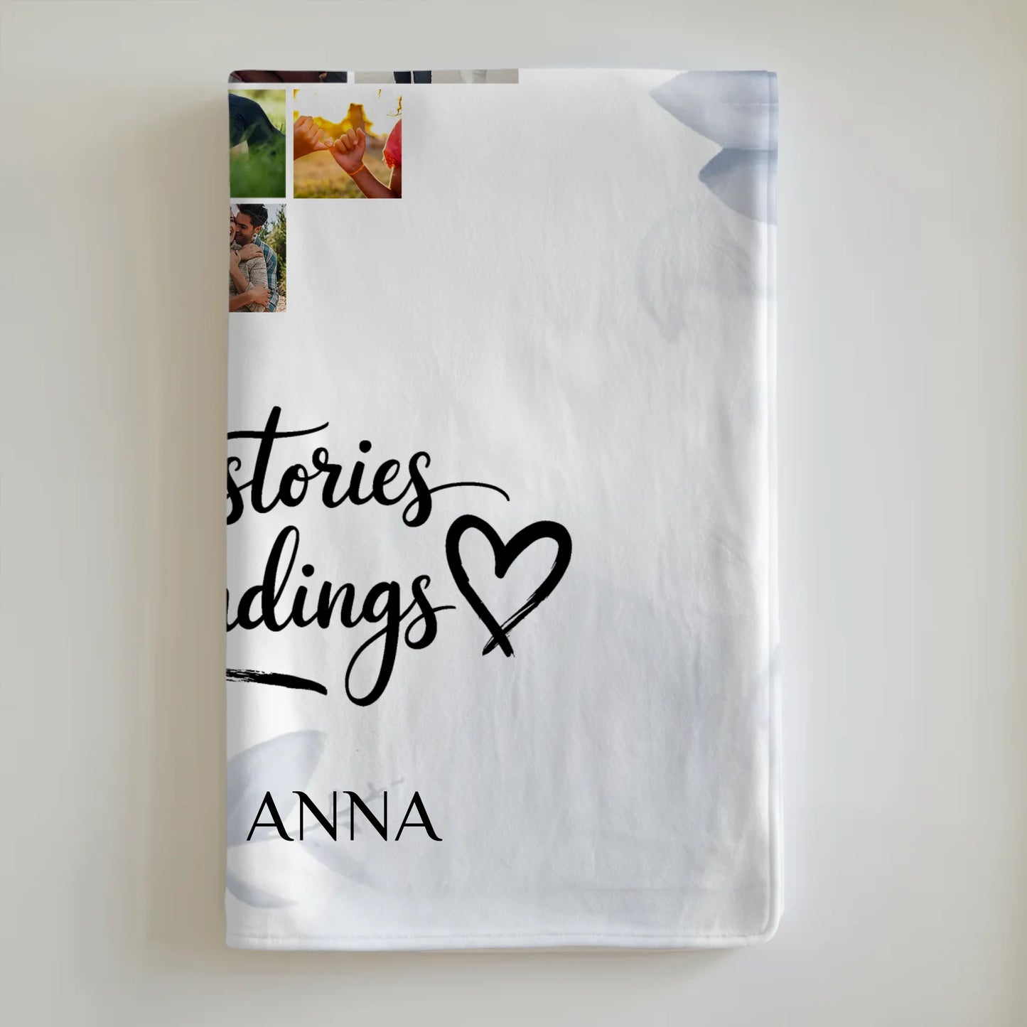 Foto Auf Decke Personalisiert Fotocollage True Love Stories