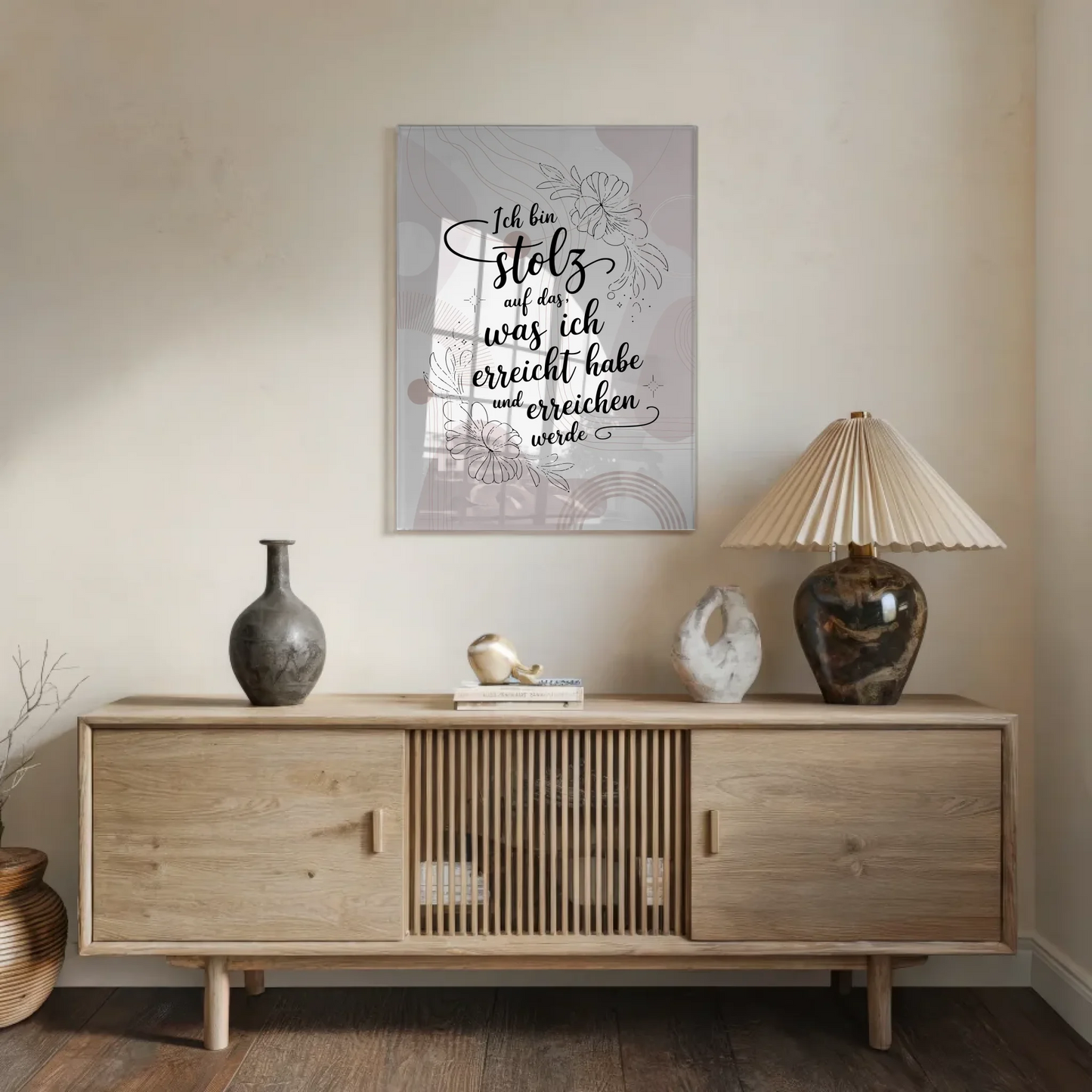 Wandbild Acrylglas - Stolz auf Erreichtes und Kommendes