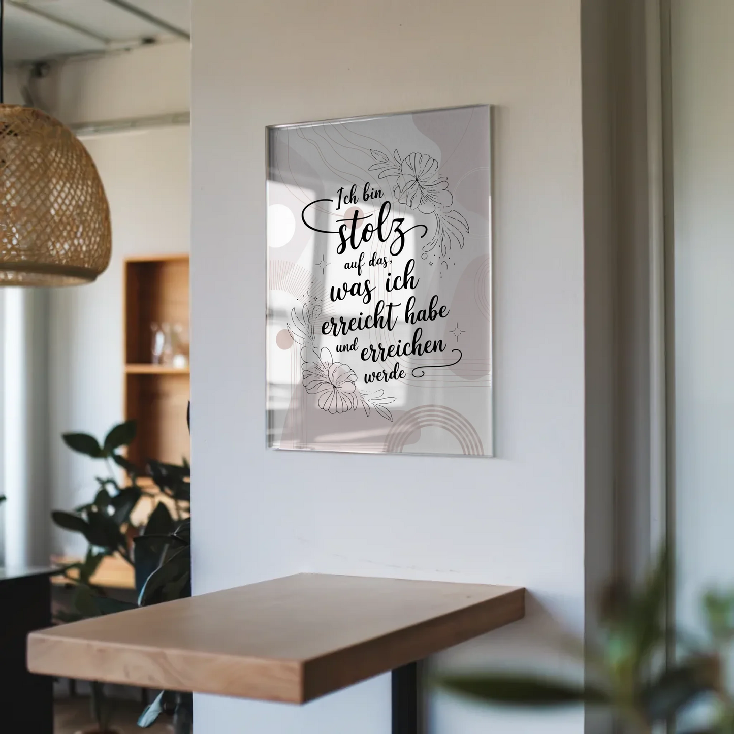 Wandbild Acrylglas - Stolz auf Erreichtes und Kommendes