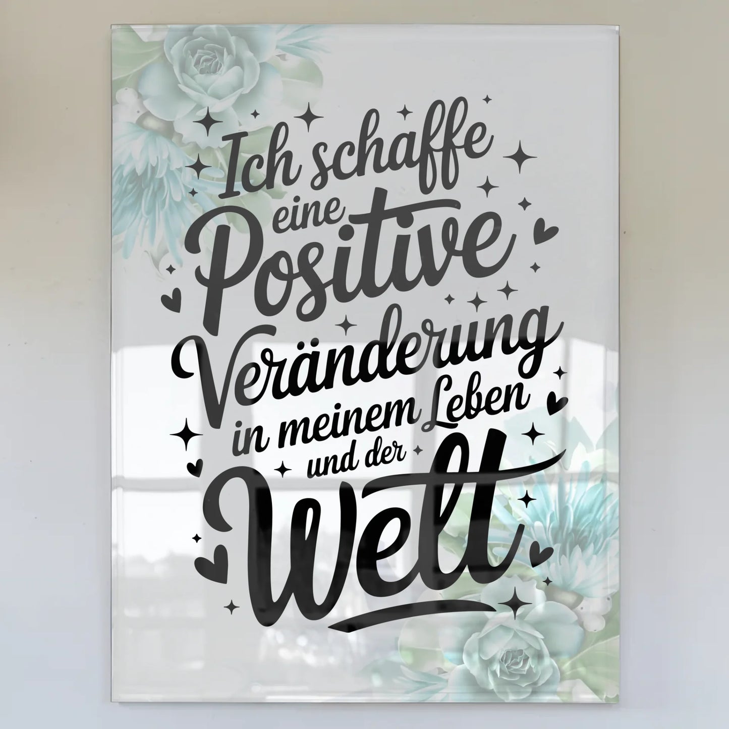 Acrylglas Wandbild Positiv Veränderung Leben Welt
