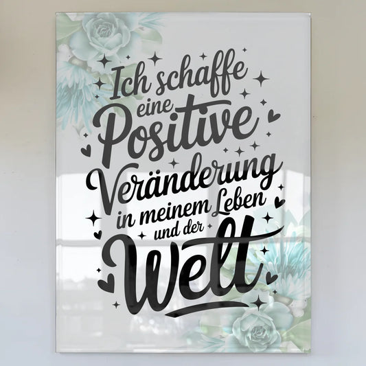 Acrylglas Wandbild Positiv Veränderung Leben Welt