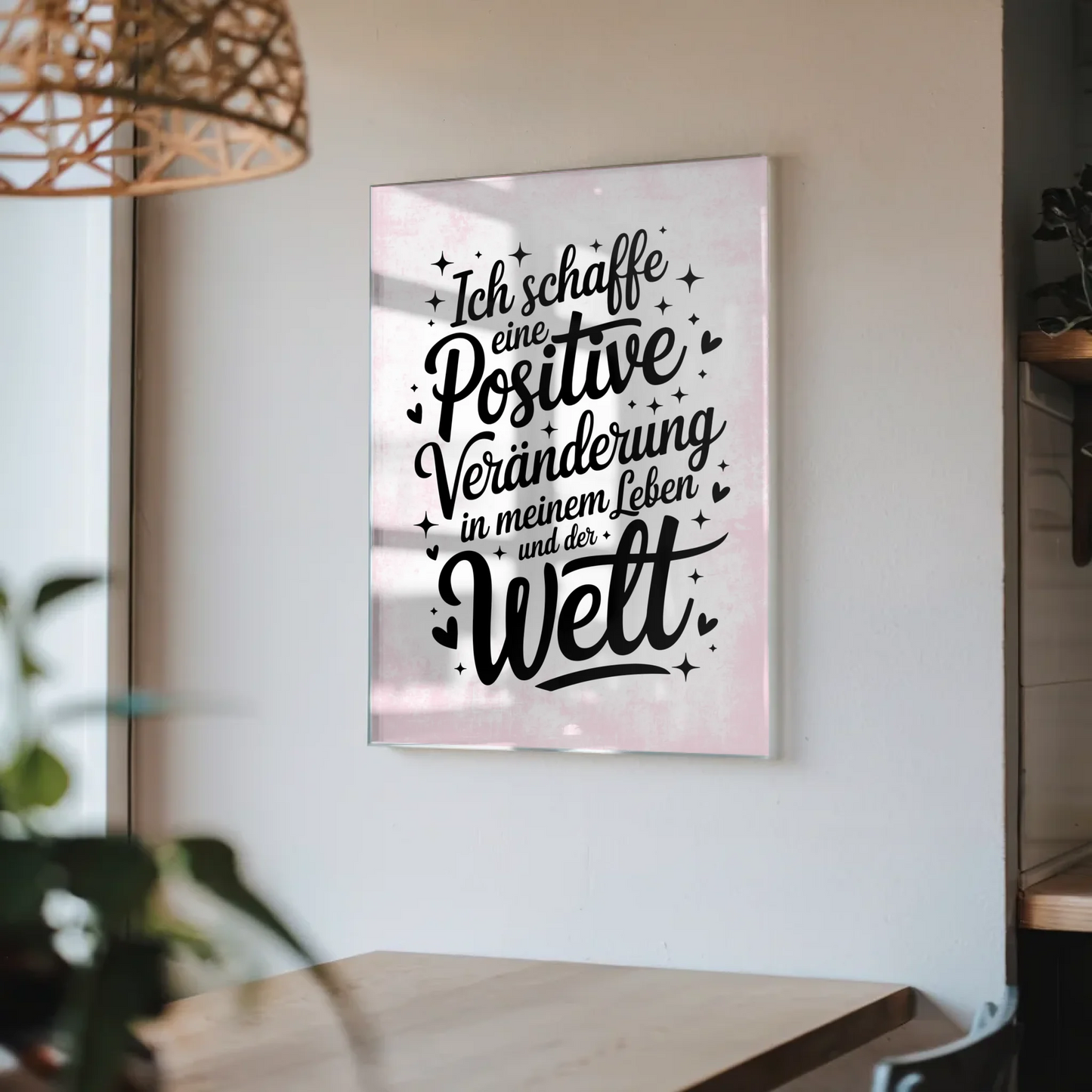 Acrylglas Bild Positive Veränderung Geschenkidee